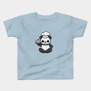 Cute Panda Chef Kids T-Shirt
